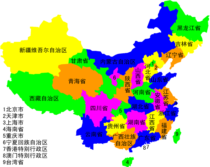 中国最新行政区划图概览