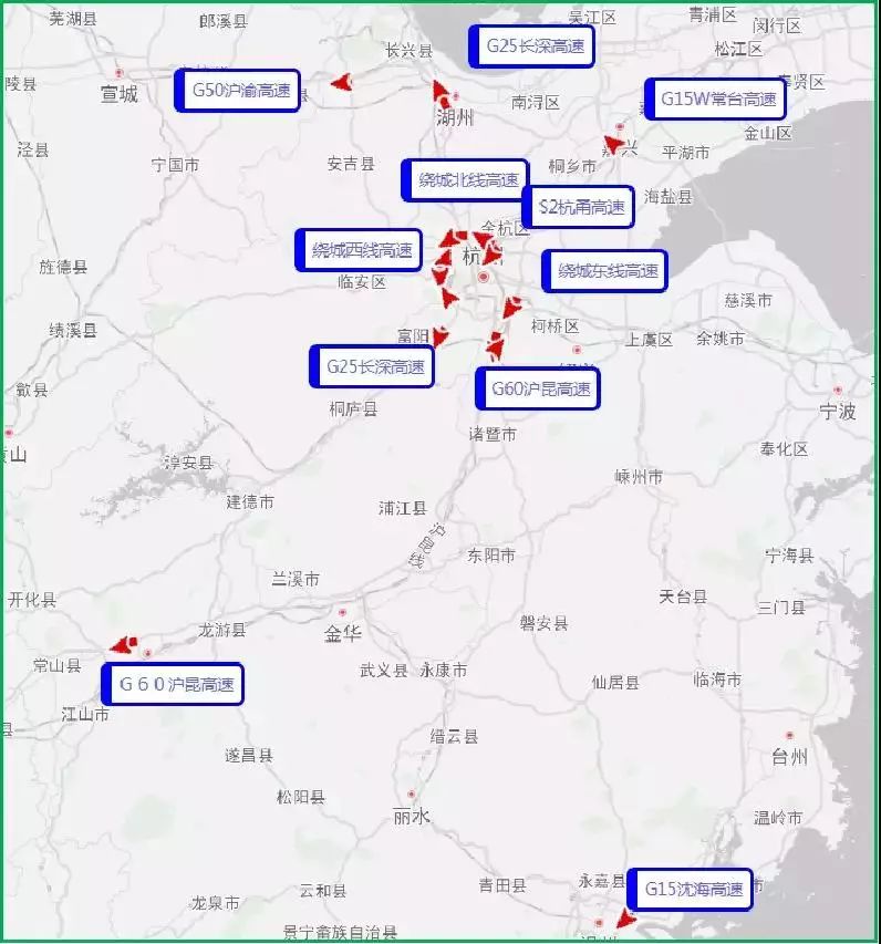 浙江高速最新地图概览